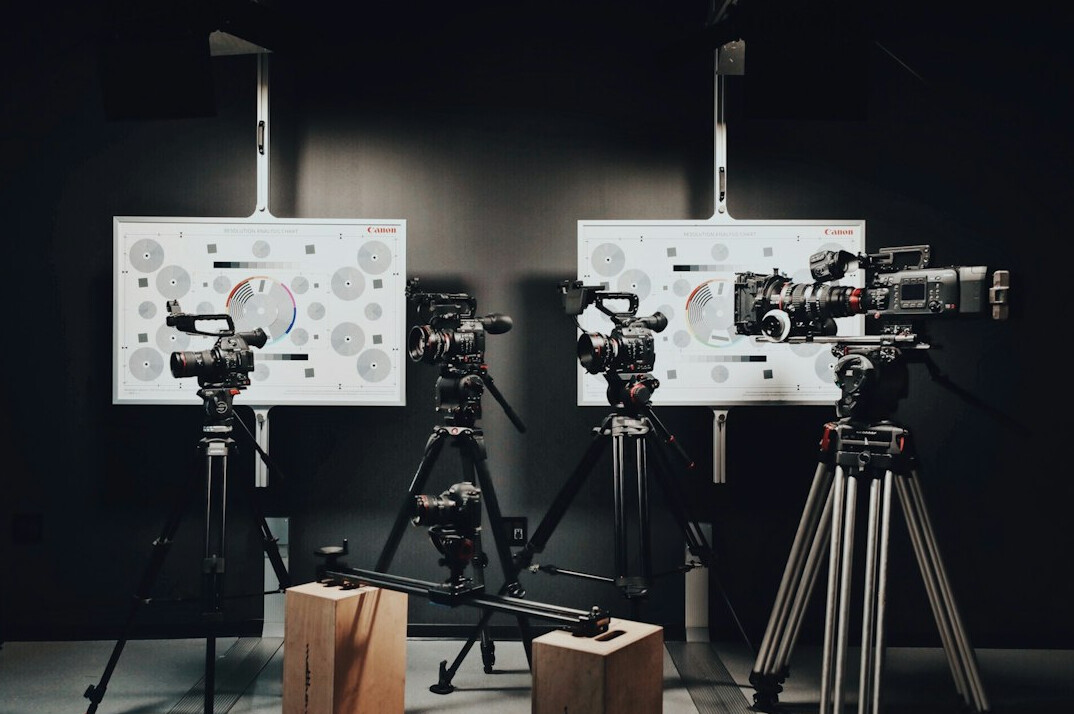 filmmaker with advanced camera