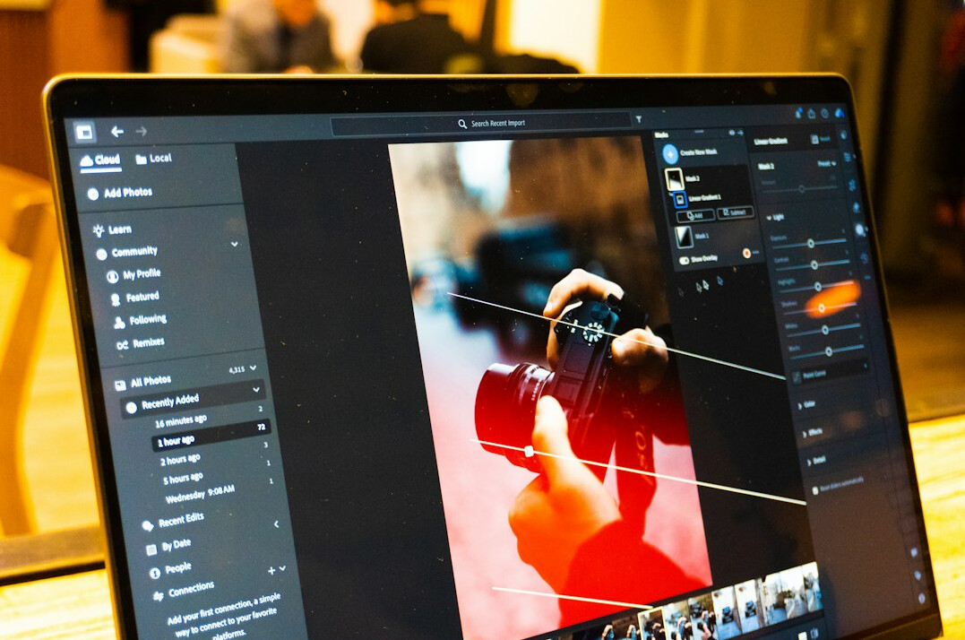 video editing software interface