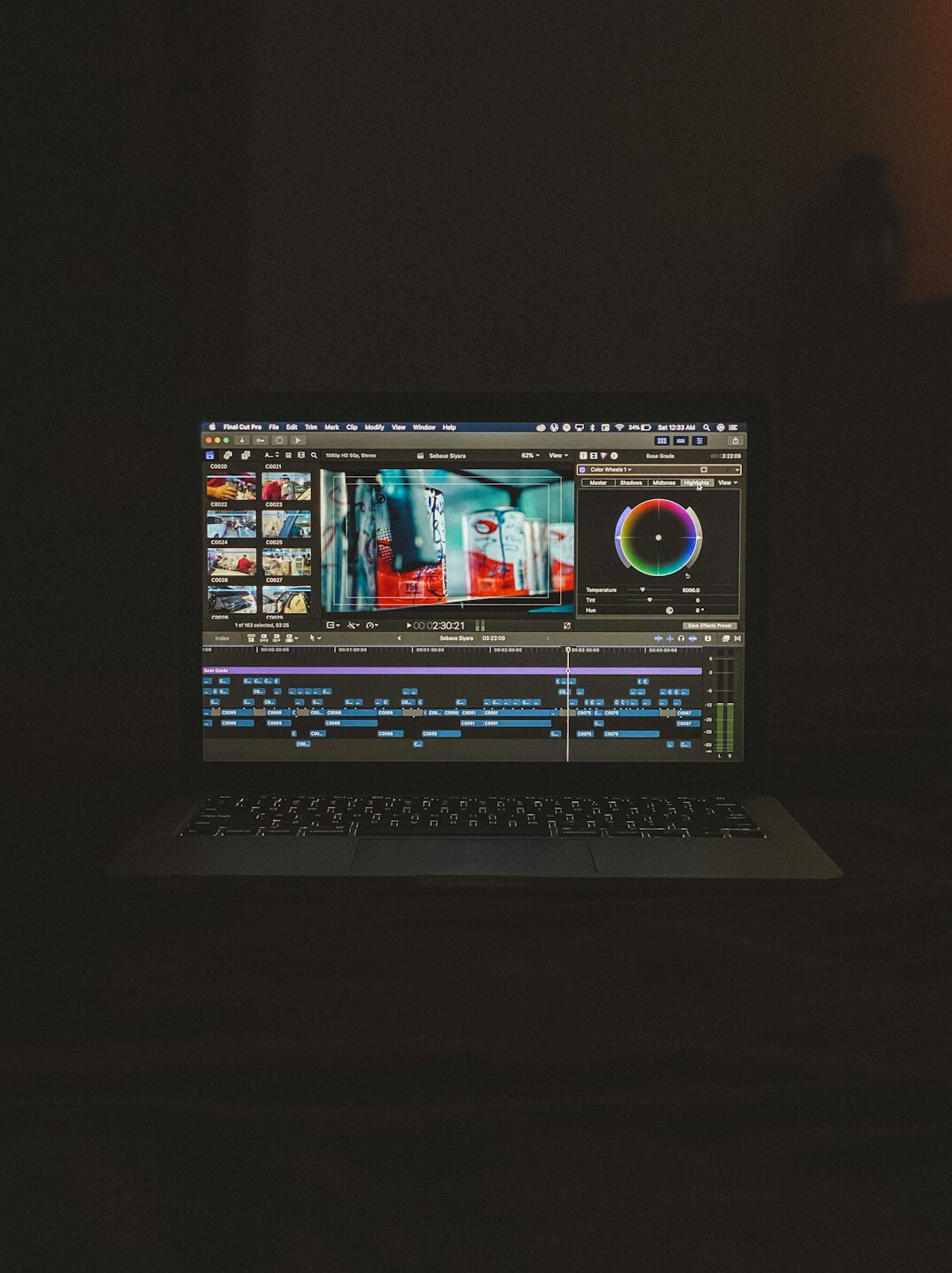 film editing software interface